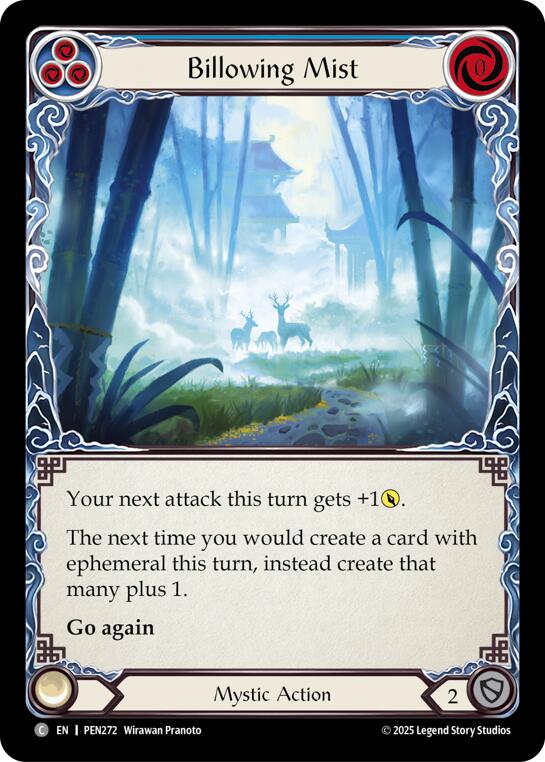 Billowing Mist (Blue) (Rainbow Foil) [PEN272] (Compendium of Rathe)  Rainbow Foil | Shuffle n Cut Hobbies & Games