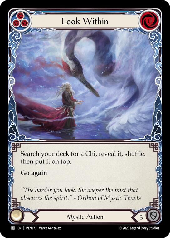 Look Within (Blue) (Regular) [PEN273] (Compendium of Rathe) | Shuffle n Cut Hobbies & Games