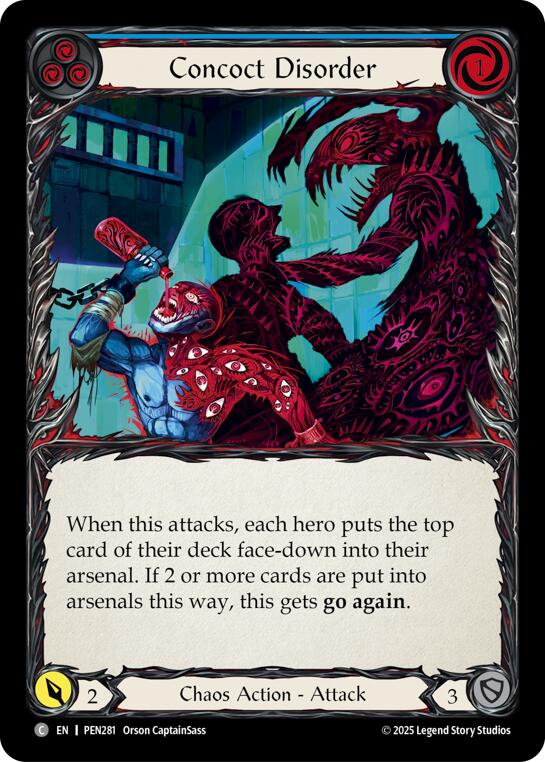 Concoct Disorder (Blue) (Rainbow Foil) [PEN281] (Compendium of Rathe)  Rainbow Foil | Shuffle n Cut Hobbies & Games