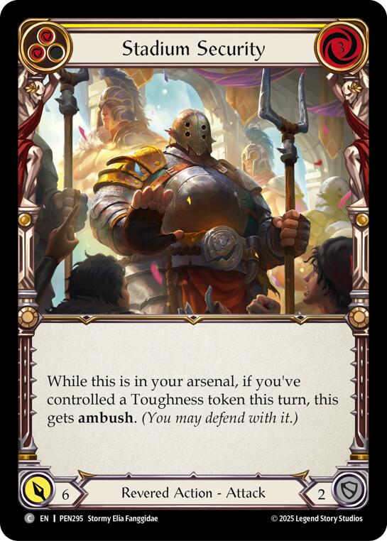 Stadium Security (Yellow) (Regular) [PEN295] (Compendium of Rathe) | Shuffle n Cut Hobbies & Games