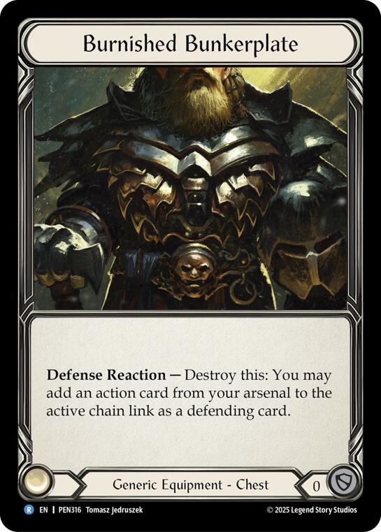 Burnished Bunkerplate [PEN316] (Compendium of Rathe) | Shuffle n Cut Hobbies & Games