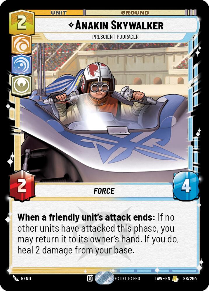 Anakin Skywalker - Prescient Podracer (88/264) (88/264) [A Lawless Time] | Shuffle n Cut Hobbies & Games
