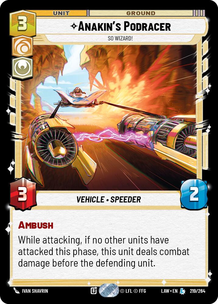 Anakin's Podracer - So Wizard! (219/264) (219/264) [A Lawless Time] | Shuffle n Cut Hobbies & Games