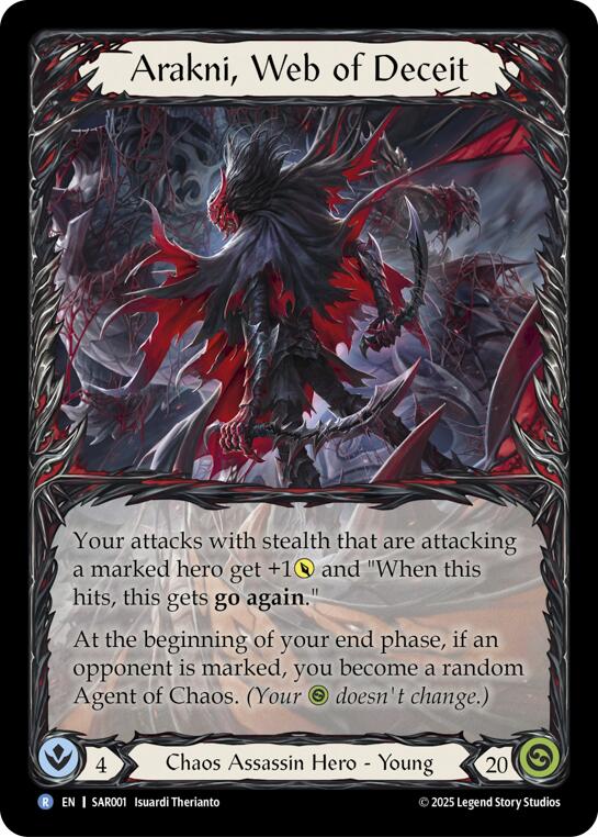 Arakni, Web of Deceit (Extended Art) [SAR001] (GEM Pack 2) | Shuffle n Cut Hobbies & Games