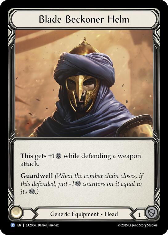 Blade Beckoner Helm [SAZ004] (GEM Pack 2) | Shuffle n Cut Hobbies & Games