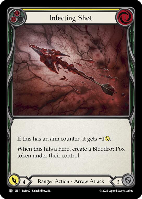 Infecting Shot (Yellow) (Regular) [SAZ030] (GEM Pack 2) | Shuffle n Cut Hobbies & Games