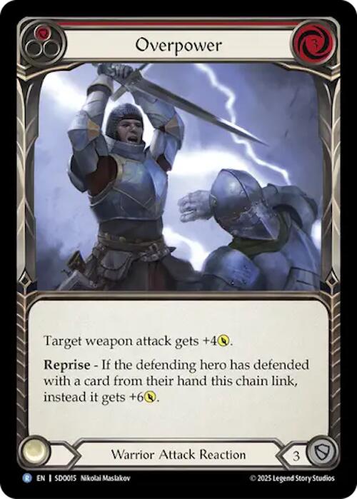 Overpower (Red) (Regular) [SDO015] (GEM Pack 2) | Shuffle n Cut Hobbies & Games