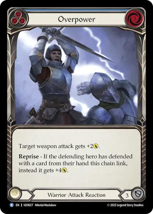 Overpower (Blue) (Regular) [SDO027] (GEM Pack 2) | Shuffle n Cut Hobbies & Games