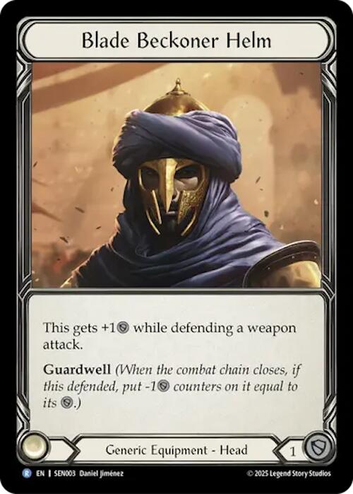 Blade Beckoner Helm [SEN003] (GEM Pack 2) | Shuffle n Cut Hobbies & Games
