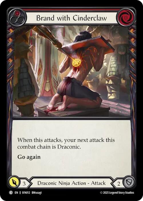 Brand with Cinderclaw (Red) (Regular) [SFA012] (Silver Age Chapter 2) | Shuffle n Cut Hobbies & Games