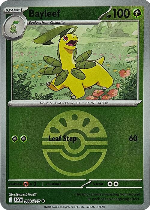 Bayleef (009/217) (Friend Ball) [Mega Evolution: Ascended Heroes] | Shuffle n Cut Hobbies & Games