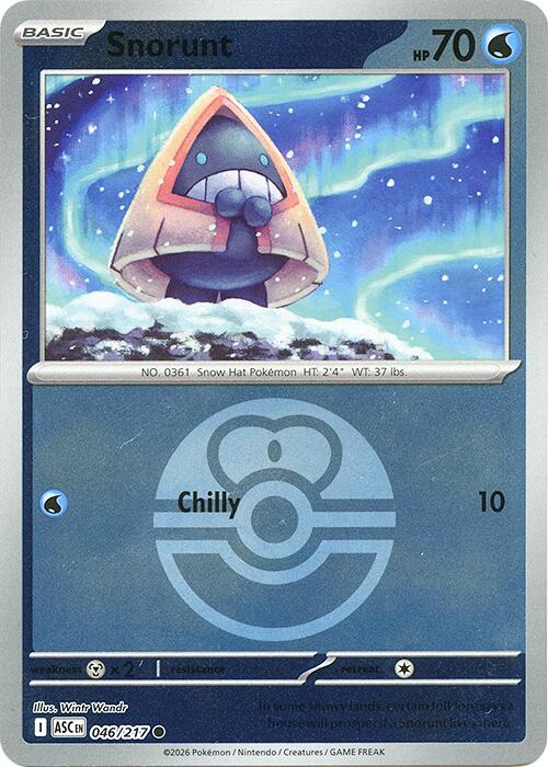 Snorunt (046/217) (Love Ball) [Mega Evolution: Ascended Heroes] | Shuffle n Cut Hobbies & Games