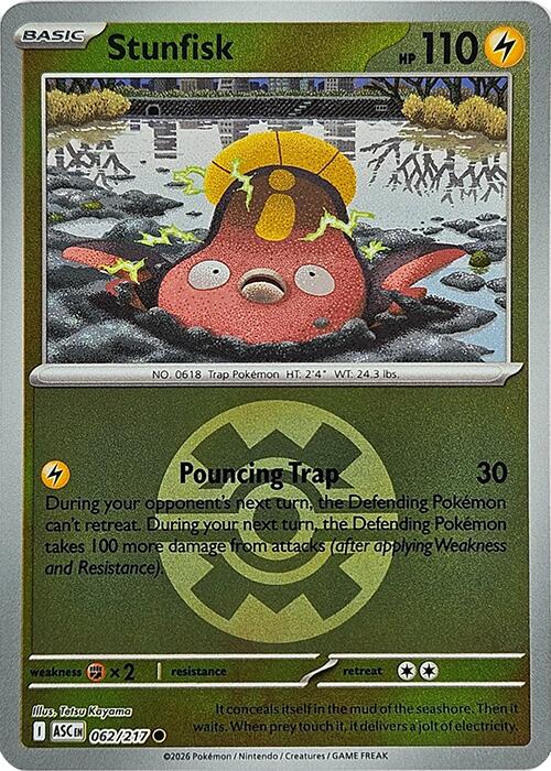 Stunfisk (062/217) (Quick Ball) [Mega Evolution: Ascended Heroes] | Shuffle n Cut Hobbies & Games