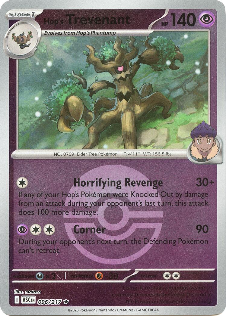 Hop's Trevenant (096/217) (Poke Ball) [Mega Evolution: Ascended Heroes] | Shuffle n Cut Hobbies & Games