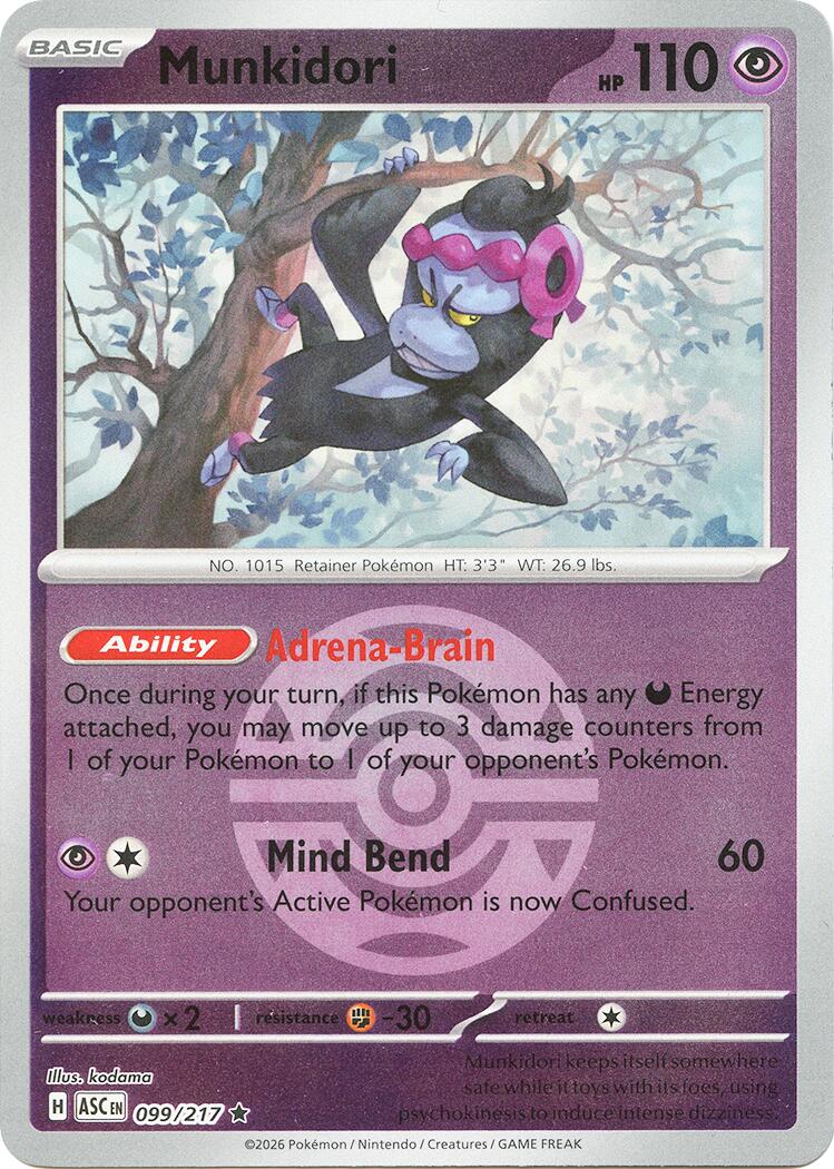 Munkidori (099/217) (Dusk Ball) [Mega Evolution: Ascended Heroes] | Shuffle n Cut Hobbies & Games