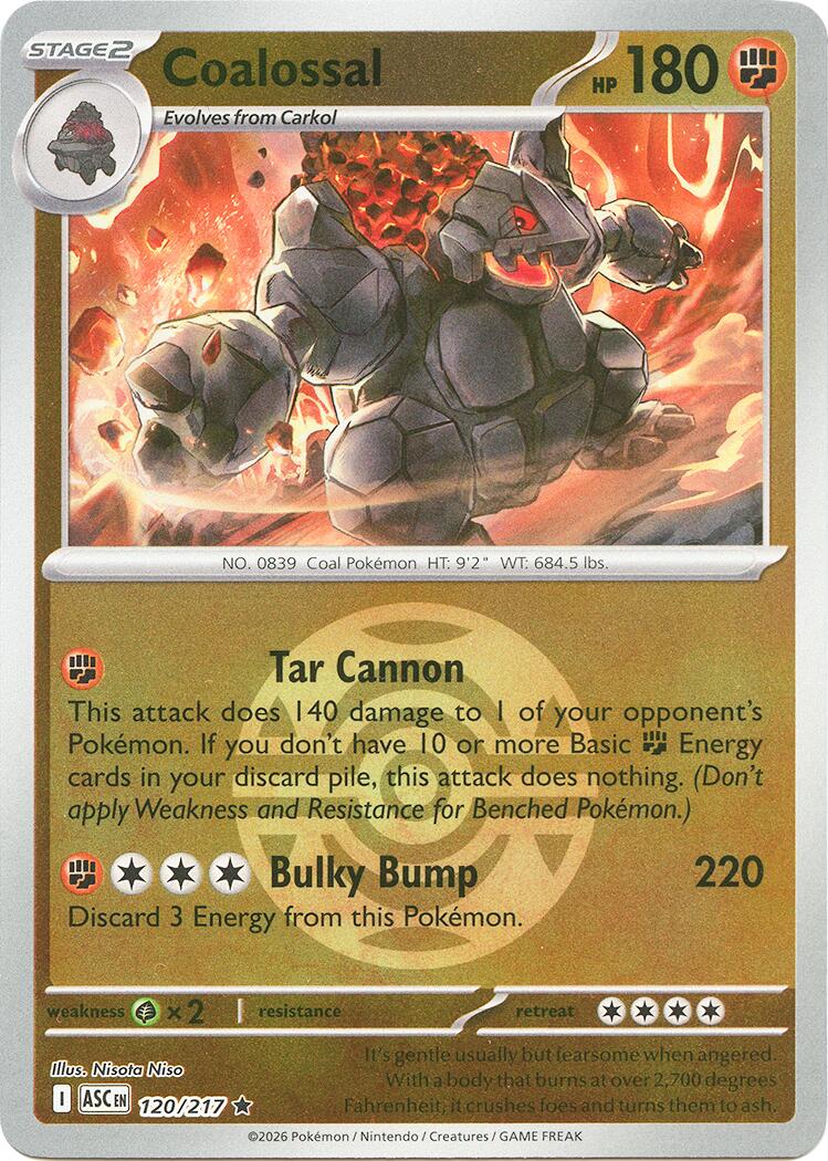 Coalossal (120/217) (Dusk Ball) [Mega Evolution: Ascended Heroes] | Shuffle n Cut Hobbies & Games