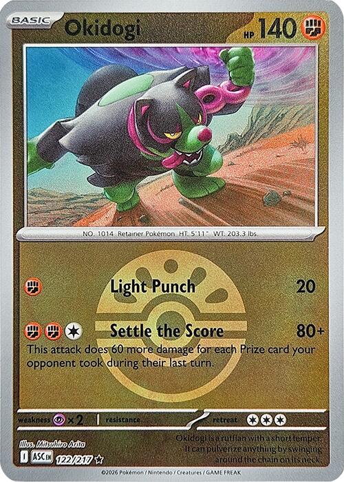 Okidogi (122/217) (Friend Ball) [Mega Evolution: Ascended Heroes] | Shuffle n Cut Hobbies & Games