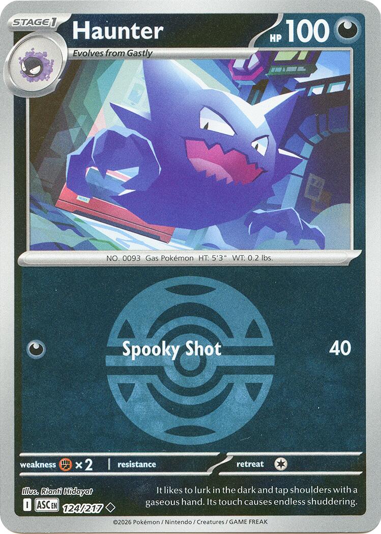 Haunter (124/217) (Dusk Ball) [Mega Evolution: Ascended Heroes] | Shuffle n Cut Hobbies & Games