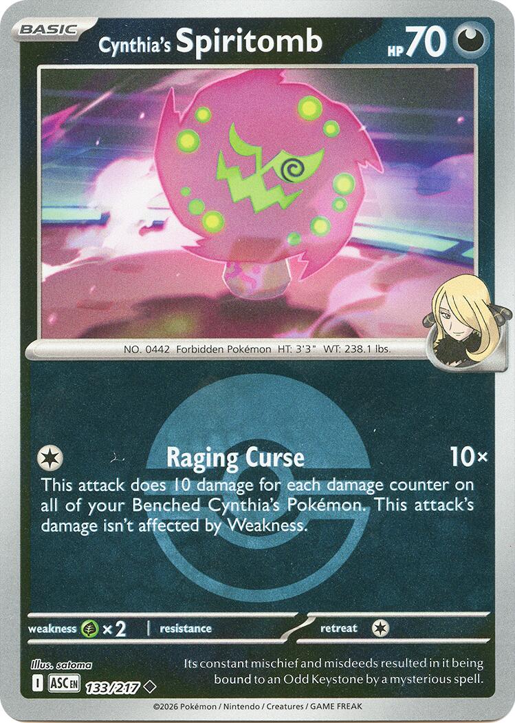 Cynthia's Spiritomb (133/217) (Poke Ball) [Mega Evolution: Ascended Heroes] | Shuffle n Cut Hobbies & Games
