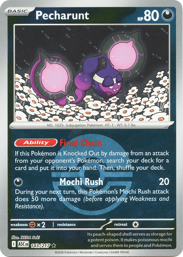 Pecharunt (143/217) (Poke Ball) [Mega Evolution: Ascended Heroes] | Shuffle n Cut Hobbies & Games