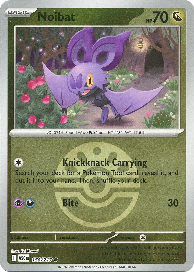 Noibat (156/217) (Friend Ball) [Mega Evolution: Ascended Heroes] | Shuffle n Cut Hobbies & Games