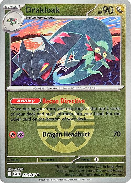 Drakloak (159/217) (Quick Ball) [Mega Evolution: Ascended Heroes] | Shuffle n Cut Hobbies & Games