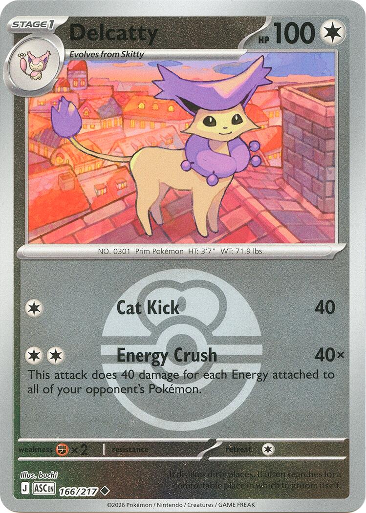 Delcatty (166/217) (Love Ball) [Mega Evolution: Ascended Heroes] | Shuffle n Cut Hobbies & Games