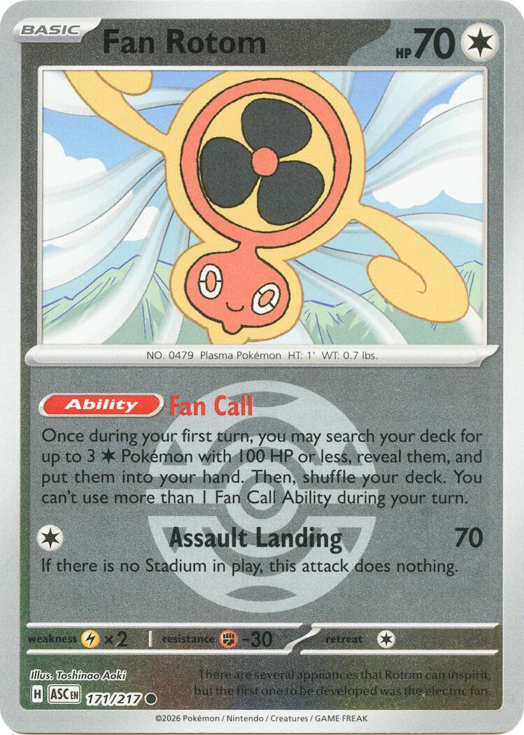 Fan Rotom (171/217) (Dusk Ball) [Mega Evolution: Ascended Heroes] | Shuffle n Cut Hobbies & Games