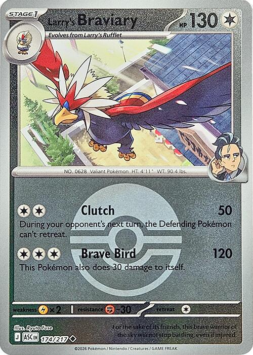 Larry's Braviary (174/217) (Poke Ball) [Mega Evolution: Ascended Heroes] | Shuffle n Cut Hobbies & Games