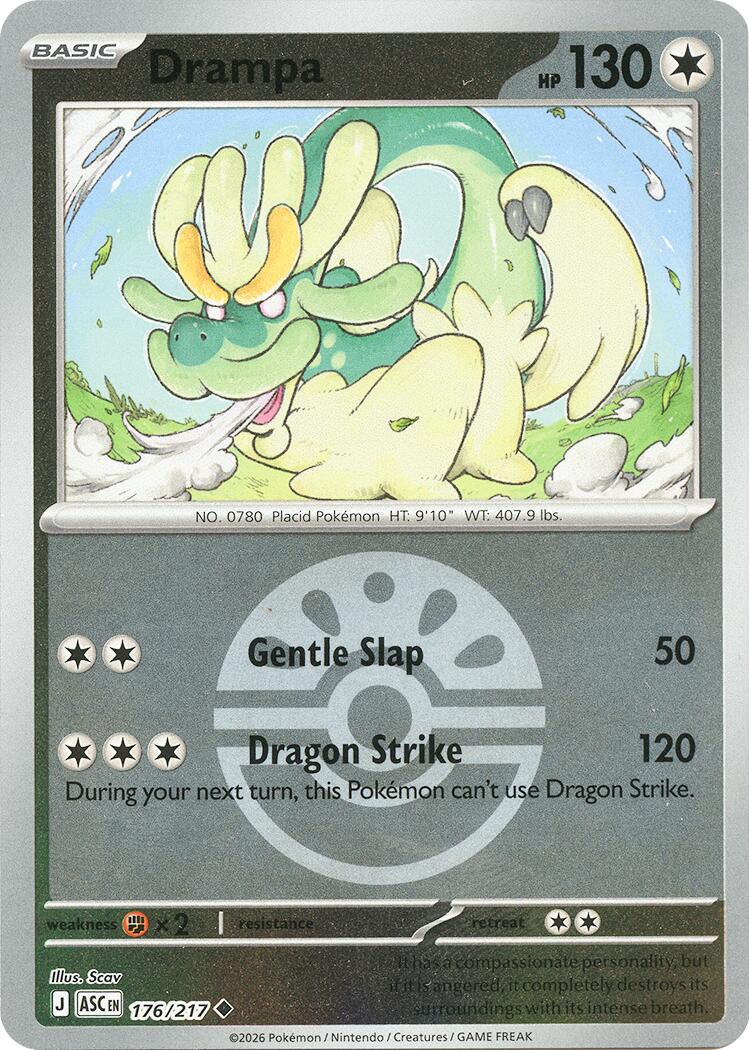 Drampa (176/217) (Friend Ball) [Mega Evolution: Ascended Heroes] | Shuffle n Cut Hobbies & Games