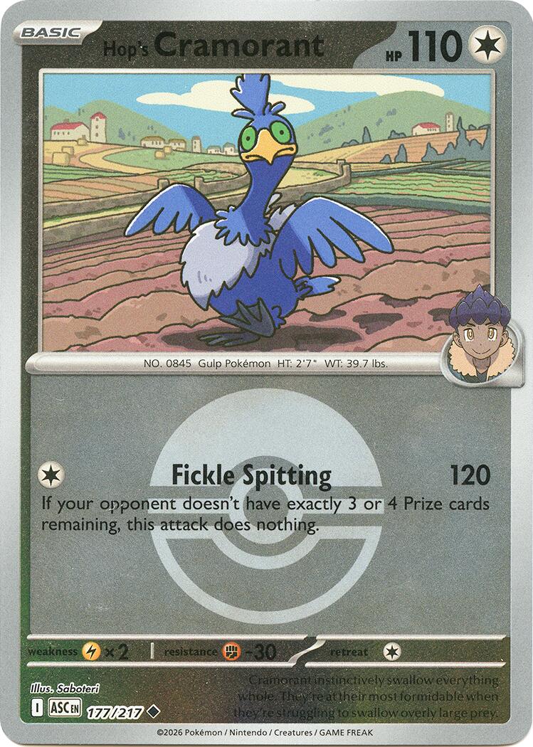 Hop's Cramorant (177/217) (Poke Ball) [Mega Evolution: Ascended Heroes] | Shuffle n Cut Hobbies & Games