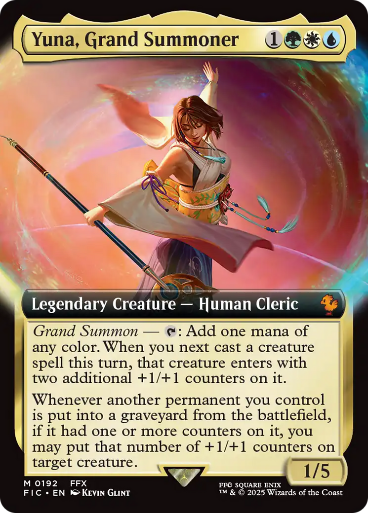 Yuna, Grand Summoner (Extended Art) [FINAL FANTASY Commander] | Shuffle n Cut Hobbies & Games