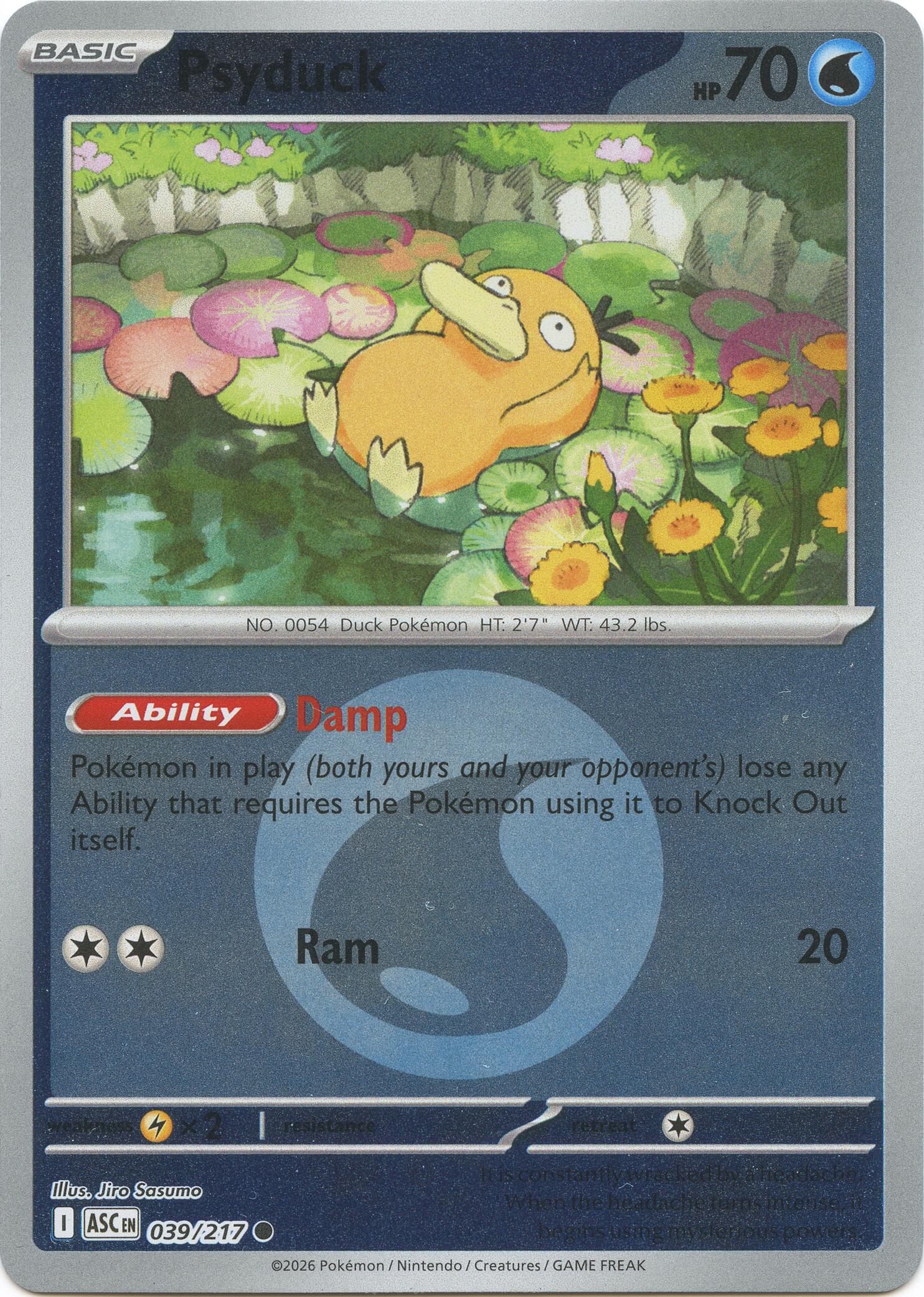 Psyduck (039/217) (Energy Symbol Pattern) [Mega Evolution: Ascended Heroes] | Shuffle n Cut Hobbies & Games