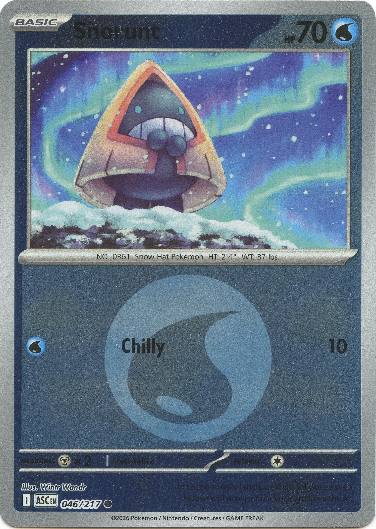 Snorunt (046/217) (Energy Symbol Pattern) [Mega Evolution: Ascended Heroes] | Shuffle n Cut Hobbies & Games