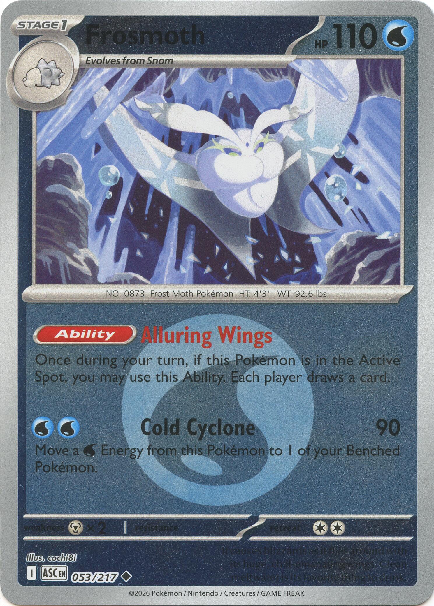 Frosmoth (053/217) (Energy Symbol Pattern) [Mega Evolution: Ascended Heroes] | Shuffle n Cut Hobbies & Games