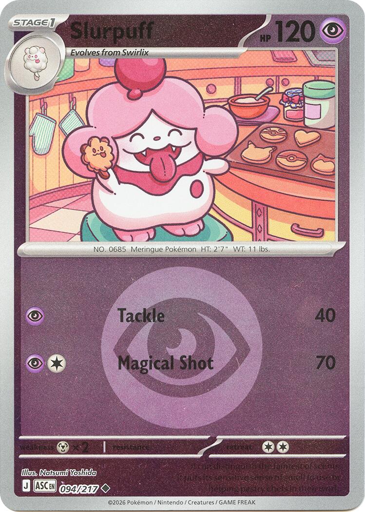 Slurpuff (094/217) (Energy Symbol Pattern) [Mega Evolution: Ascended Heroes] | Shuffle n Cut Hobbies & Games