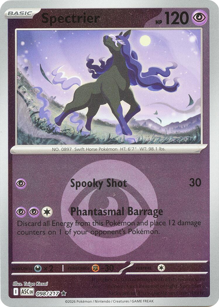Spectrier (098/217) (Energy Symbol Pattern) [Mega Evolution: Ascended Heroes] | Shuffle n Cut Hobbies & Games
