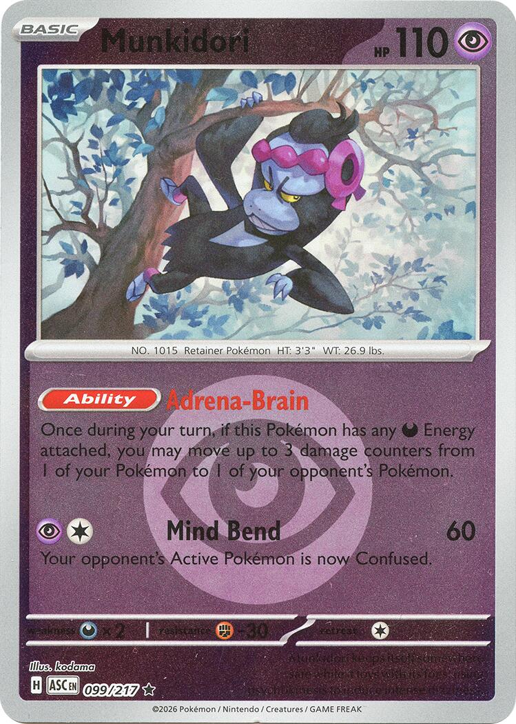 Munkidori (099/217) (Energy Symbol Pattern) [Mega Evolution: Ascended Heroes] | Shuffle n Cut Hobbies & Games