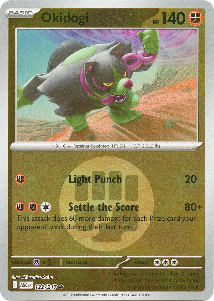 Okidogi (122/217) (Energy Symbol Pattern) [Mega Evolution: Ascended Heroes] | Shuffle n Cut Hobbies & Games