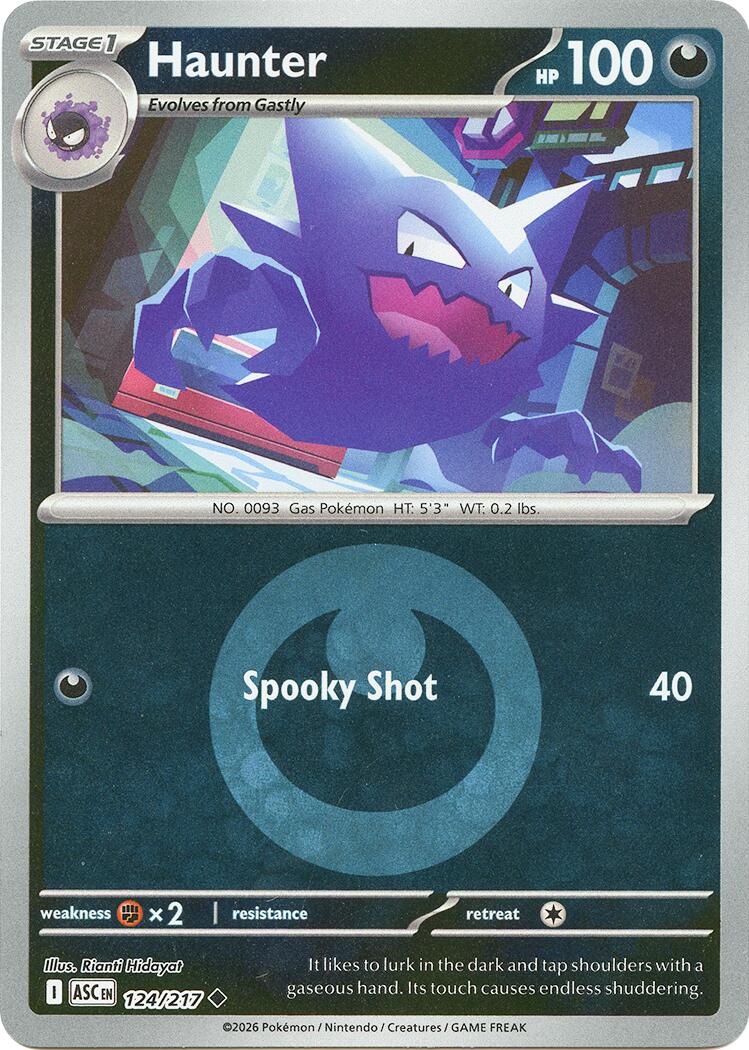 Haunter (124/217) (Energy Symbol Pattern) [Mega Evolution: Ascended Heroes] | Shuffle n Cut Hobbies & Games
