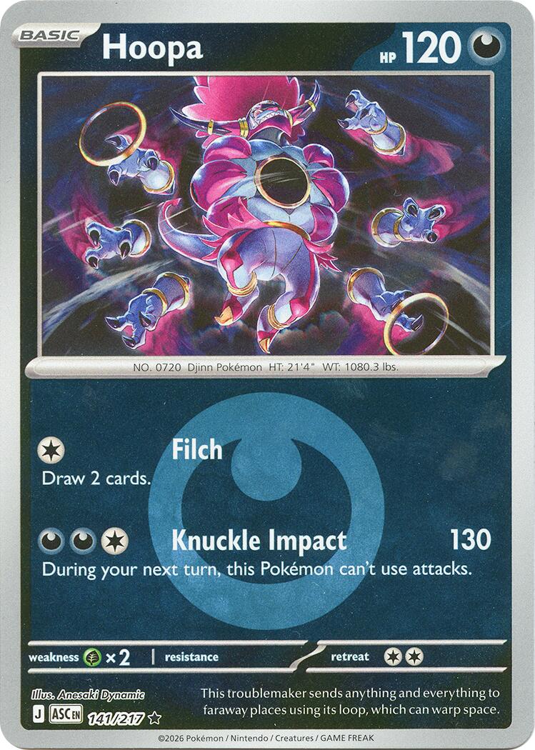 Hoopa (141/217) (Energy Symbol Pattern) [Mega Evolution: Ascended Heroes] | Shuffle n Cut Hobbies & Games