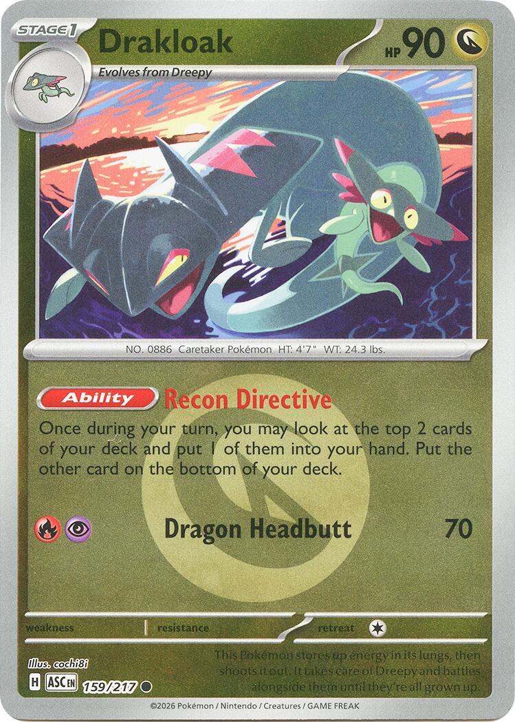 Drakloak (159/217) (Energy Symbol Pattern) [Mega Evolution: Ascended Heroes] | Shuffle n Cut Hobbies & Games