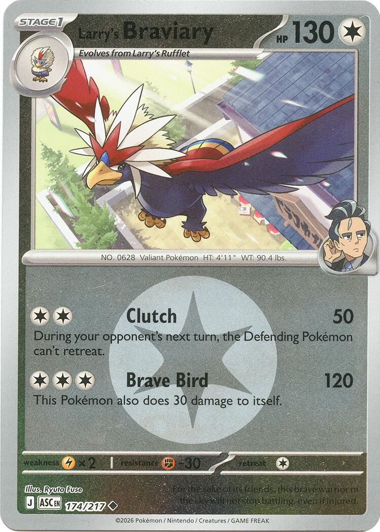 Larry's Braviary (174/217) (Energy Symbol Pattern) [Mega Evolution: Ascended Heroes] | Shuffle n Cut Hobbies & Games