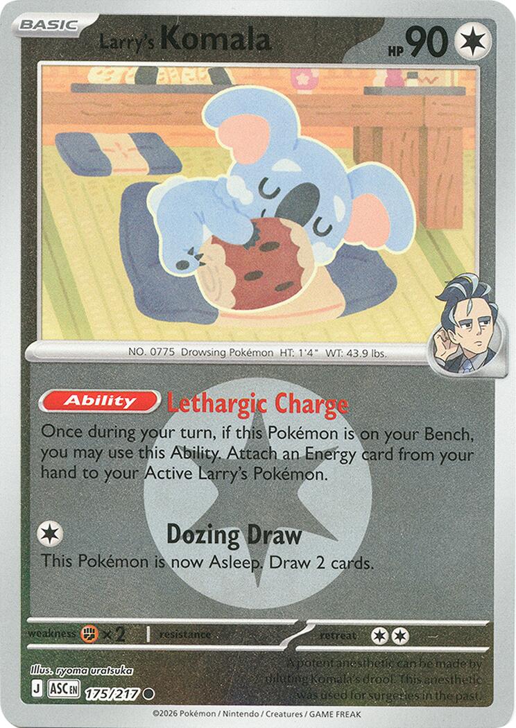 Larry's Komala (175/217) (Energy Symbol Pattern) [Mega Evolution: Ascended Heroes] | Shuffle n Cut Hobbies & Games