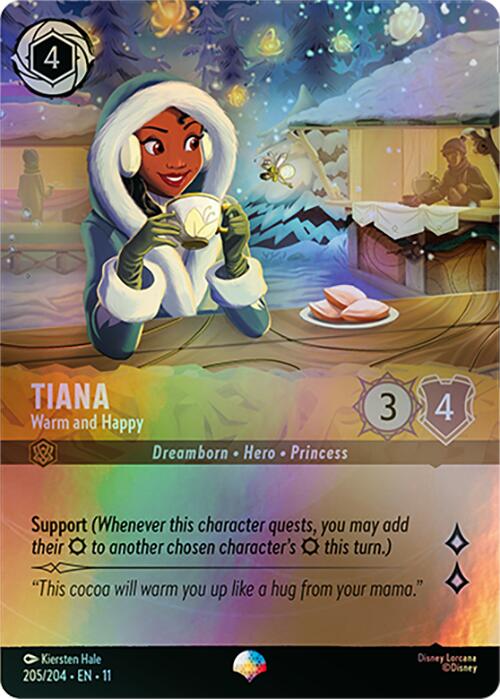 Tiana - Warm and Happy (Epic) (205/204) [Winterspell] | Shuffle n Cut Hobbies & Games