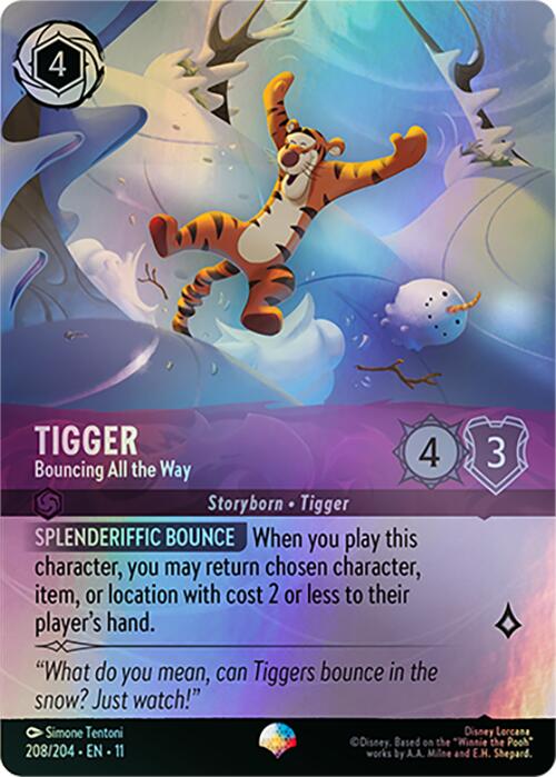 Tigger - Bouncing All the Way (Epic) (208/204) [Winterspell] | Shuffle n Cut Hobbies & Games