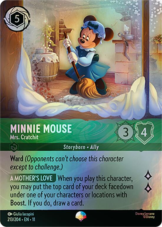 Minnie Mouse - Mrs. Cratchit (Epic) (213/204) [Winterspell] | Shuffle n Cut Hobbies & Games