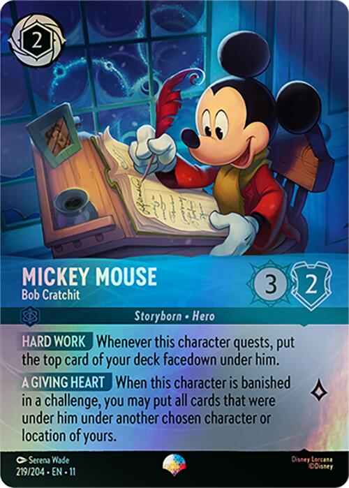 Mickey Mouse - Bob Cratchit (Epic) (219/204) [Winterspell] | Shuffle n Cut Hobbies & Games