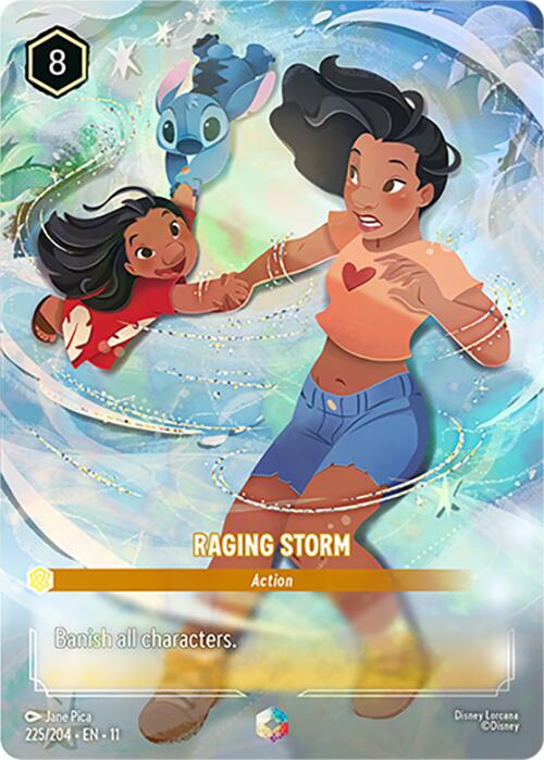 Raging Storm (Enchanted) (225/204) [Winterspell] | Shuffle n Cut Hobbies & Games
