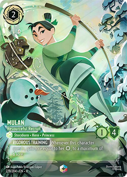 Mulan - Resourceful Recruit (Enchanted) (229/204) [Winterspell] | Shuffle n Cut Hobbies & Games